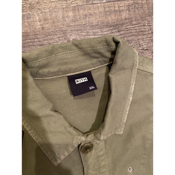 Kith Overdyed Canvas Willoughby Chore Jacket olive - Picture 3 of 7